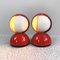 Red Eclisse Table Lamp by Vico Magistretti for Artemide, 1960s, Set of 2 4