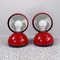 Red Eclisse Table Lamp by Vico Magistretti for Artemide, 1960s, Set of 2 2