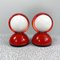 Red Eclisse Table Lamp by Vico Magistretti for Artemide, 1960s, Set of 2 1