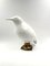 Large Kingfisher Bird Sculptures, White Ceramic & Brass, Set of 2 15
