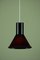 Mini Swedish P & T Pendant Lamp by Michael Bang for Holmegaard Glassworks 3
