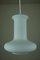 Lámpara colgante danesa de vidrio opalino de Lightskaer Lighting, años 70, Imagen 4