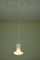 Lámpara colgante danesa de vidrio opalino de Lightskaer Lighting, años 70, Imagen 2