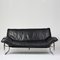 Tubular Frame Leather 2-Seater Sofa by Johan Bertil, 1960s 1