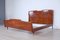 Vintage Doppelbett aus Holz, 1950er 1