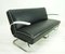 Cantilever Black Nappa Leather Set Sofa and Armchair from Mücke Melder, 1930s, Set of 3 2