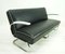 Cantilever Black Nappa Leather Set Sofa and Armchair from Mücke Melder, 1930s, Set of 3, Image 2