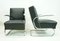Cantilever Black Nappa Leather Set Sofa and Armchair from Mücke Melder, 1930s, Set of 3 5