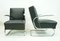 Cantilever Black Nappa Leather Set Sofa and Armchair from Mücke Melder, 1930s, Set of 3, Image 5