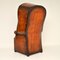 Antique Georgian Style Leather Porters Armchair, Image 9