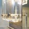 Grand Lampadaire en Acrylic Glass et Aluminium Poli par Noel bc 20