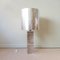 Large Acrylic Glass and Polished Aluminum Table Floor Lamp by Noel b.c 6