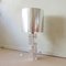 Large Acrylic Glass and Polished Aluminum Table Floor Lamp by Noel b.c 11