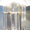 Large Acrylic Glass and Polished Aluminum Table Floor Lamp by Noel b.c 21