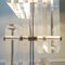 Grand Lampadaire en Acrylic Glass et Aluminium Poli par Noel bc 14