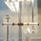 Large Acrylic Glass and Polished Aluminum Table Floor Lamp by Noel b.c 14