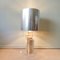 Large Acrylic Glass and Polished Aluminum Table Floor Lamp by Noel b.c 8