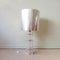 Large Acrylic Glass and Polished Aluminum Table Floor Lamp by Noel b.c 9