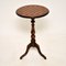 Antique Victorian Walnut Chess Table & Pieces, Image 2