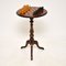 Antique Victorian Walnut Chess Table & Pieces, Image 12
