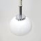 Weiße Deckenlampe aus weißem Glas & Methacrylat, 1960er 4