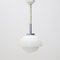 Weiße Deckenlampe aus weißem Glas & Methacrylat, 1960er 1