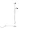 Chromed Metal Floor Lamp, 1970s, Image 1