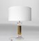 Acrylic Glass and Brass Table Lamp 1