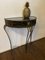 Vintage Regency Black and Gold Metal Console Hall Table, 1960s, Image 4