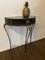 Vintage Regency Black and Gold Metal Console Hall Table, 1960s 7