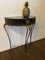 Vintage Regency Black and Gold Metal Console Hall Table, 1960s, Image 7