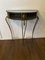 Vintage Regency Black and Gold Metal Console Hall Table, 1960s 1