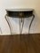 Vintage Regency Black and Gold Metal Console Hall Table, 1960s, Image 1