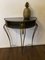 Vintage Regency Black and Gold Metal Console Hall Table, 1960s, Image 8