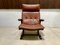 Scandinavian Leather Lounge Chair by Elsa & Nordahl Solheim for Rybo Rykken, 1960s 5