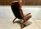 Scandinavian Leather Lounge Chair by Elsa & Nordahl Solheim for Rybo Rykken, 1960s 8
