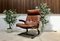 Scandinavian Leather Lounge Chair by Elsa & Nordahl Solheim for Rybo Rykken, 1960s 3