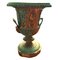 Piedistalli in marmo e bronzo con vasi, set di 2, Immagine 4