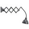 Vintage Industrial Gray Metal Scissor Wall Lights Sconces 1