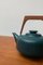 Vintage German Ceramic Teapot with Teak Handle 9