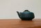 Deutsche Vintage Keramik Teekanne mit Teak Griff 5