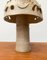 Lampe de Bureau Champignon Vintage en Poterie Sculpturale 16