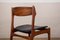 Danish Teak and Black Skai Od 49 Chairs by Erik Buck for Oddense Maskinsnedkeri, 1960s, Set of 6 5