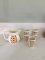 Art Deco German 5 Drink Cups and Pitcher Pottery, 1960s, Set of 6 3