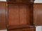 Georgian Flame Mahogany Linen Press Wardrobe with Gothic Lancet Arched Doors 7