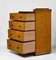 Art Deco Quilted Maple Chest of Drawers, 1930s, Image 9