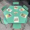 Sechseckiger Kinderzimmertisch mit Formica Stühlen, Italien, 1960er, 7 . Set 2