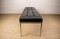 Large Padded Leather and Chrome Metal Bench by Florence Knoll 9