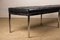 Large Padded Leather and Chrome Metal Bench by Florence Knoll, Image 3