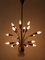 Mid-Century Modern German 18-Flamed Sputnik Pendant Lamp, 1950s 8